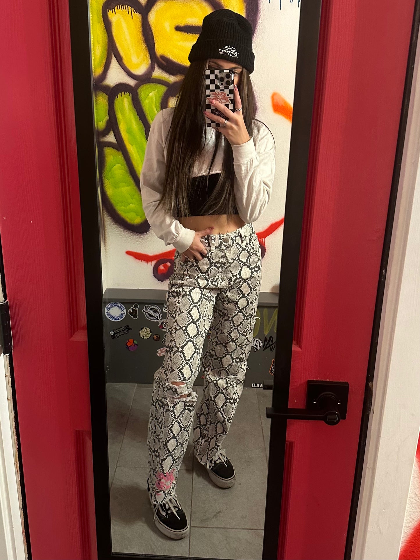 Snake Skin Jeans size:25