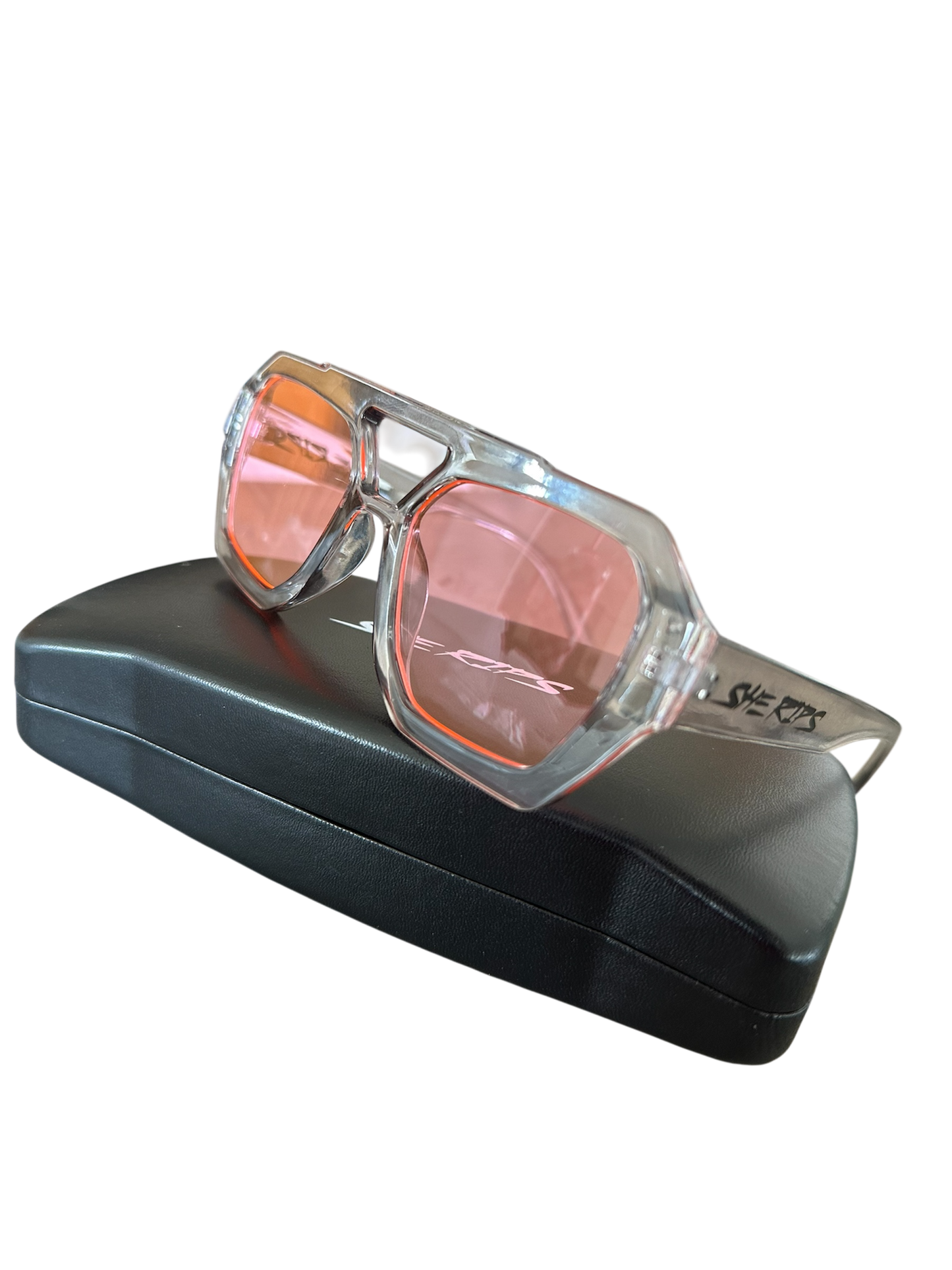 Pink lens shades