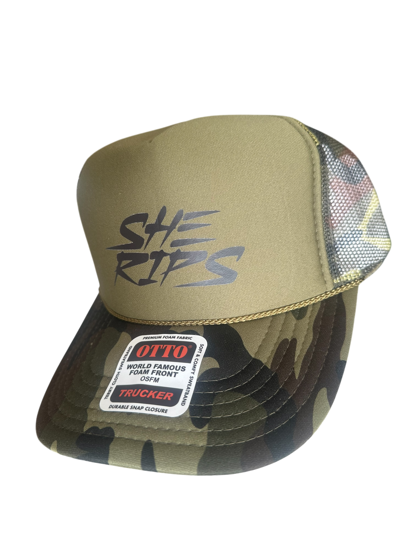 Camo trucker hat