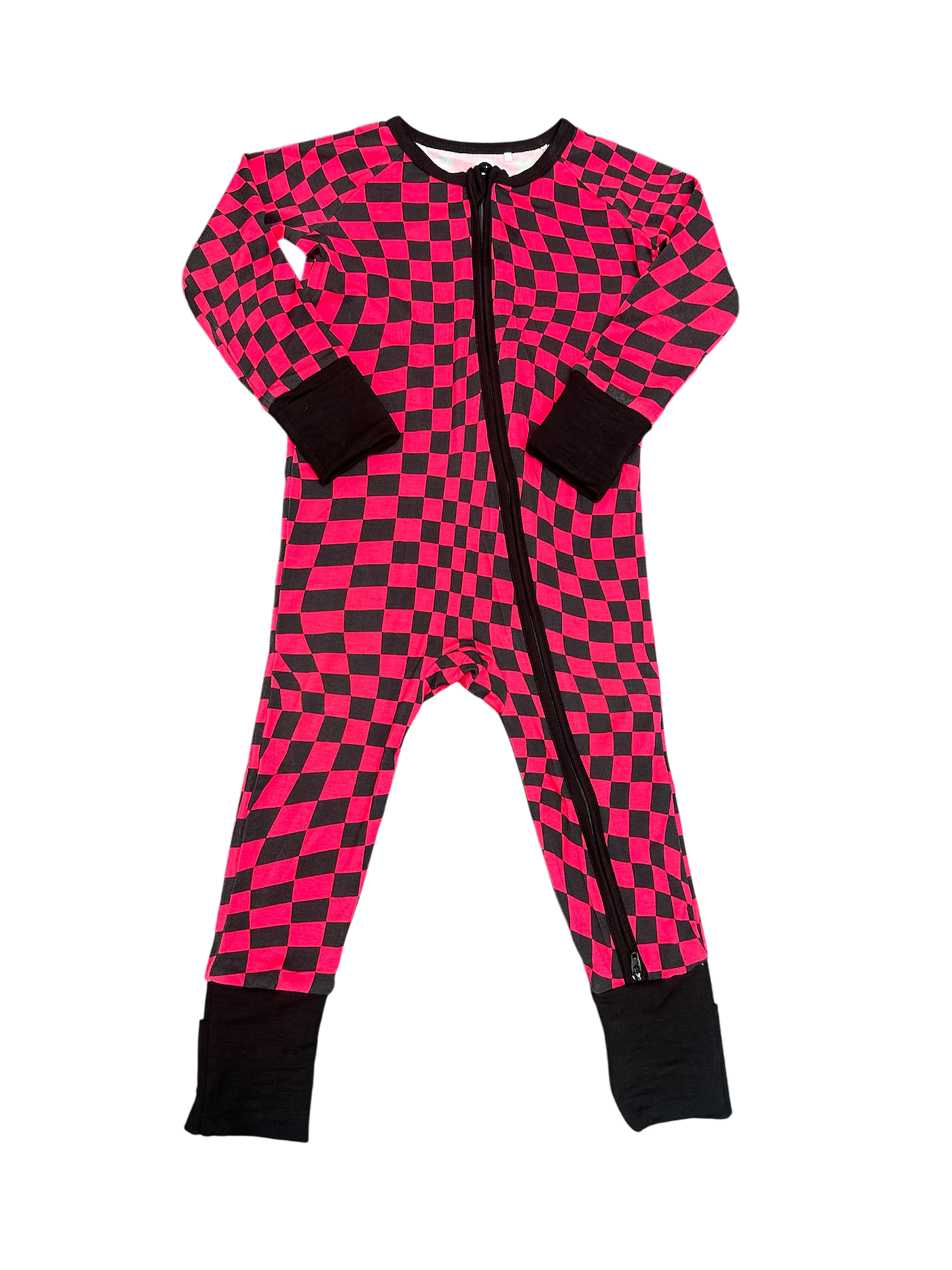 Bamboo checkered zippy sleeper