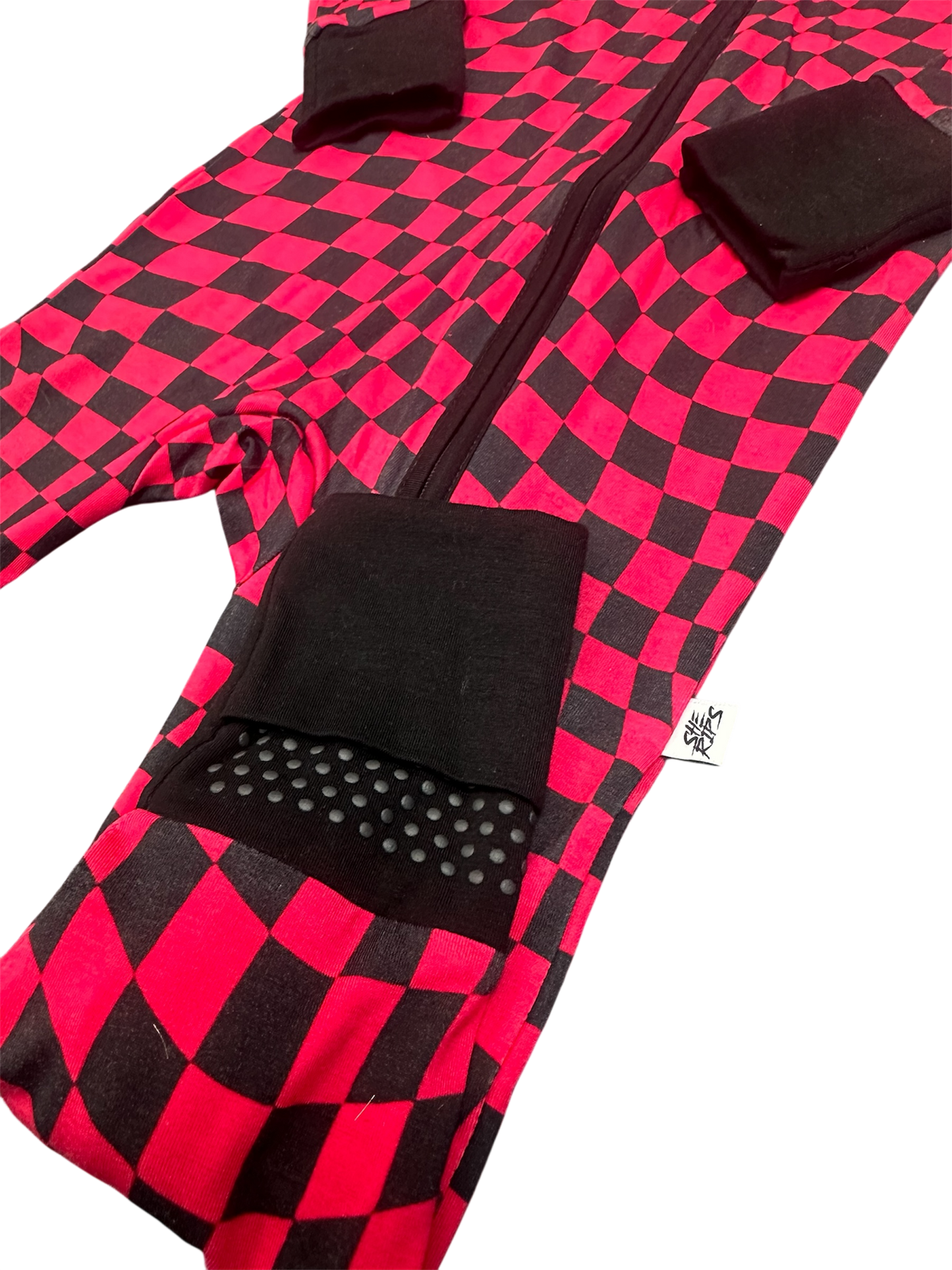 Bamboo checkered zippy sleeper