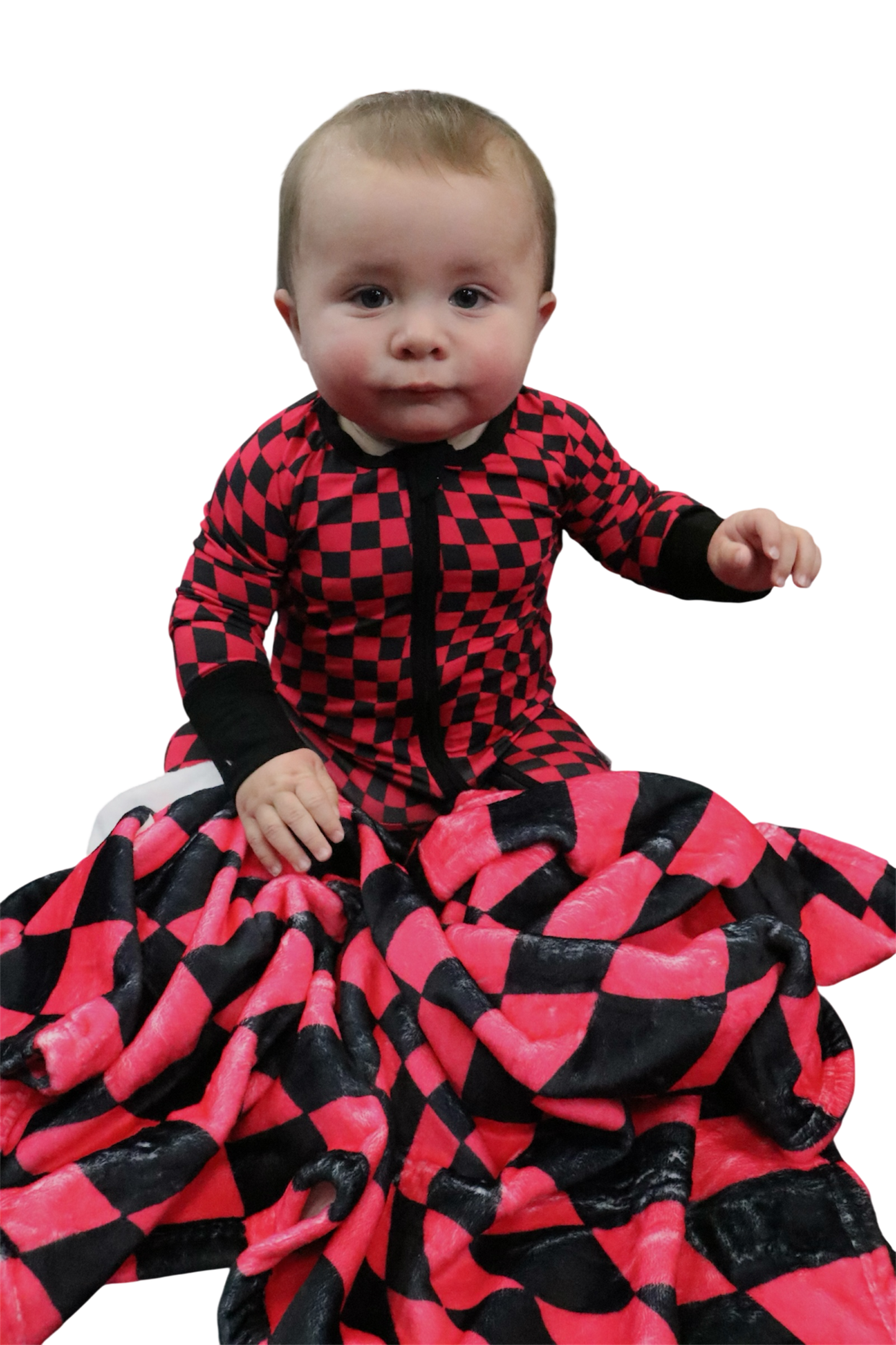 Bamboo checkered zippy sleeper