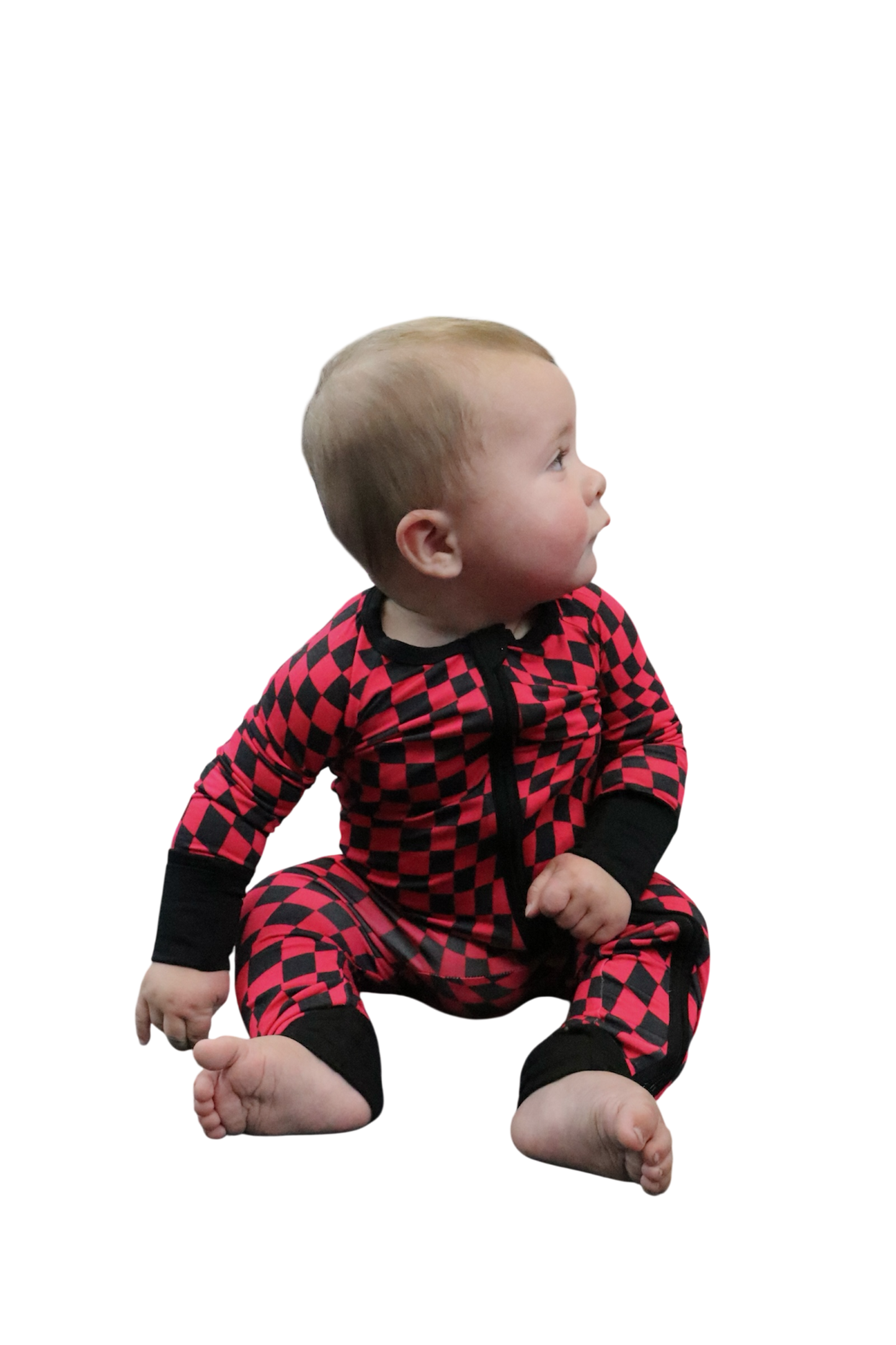 Bamboo checkered zippy sleeper