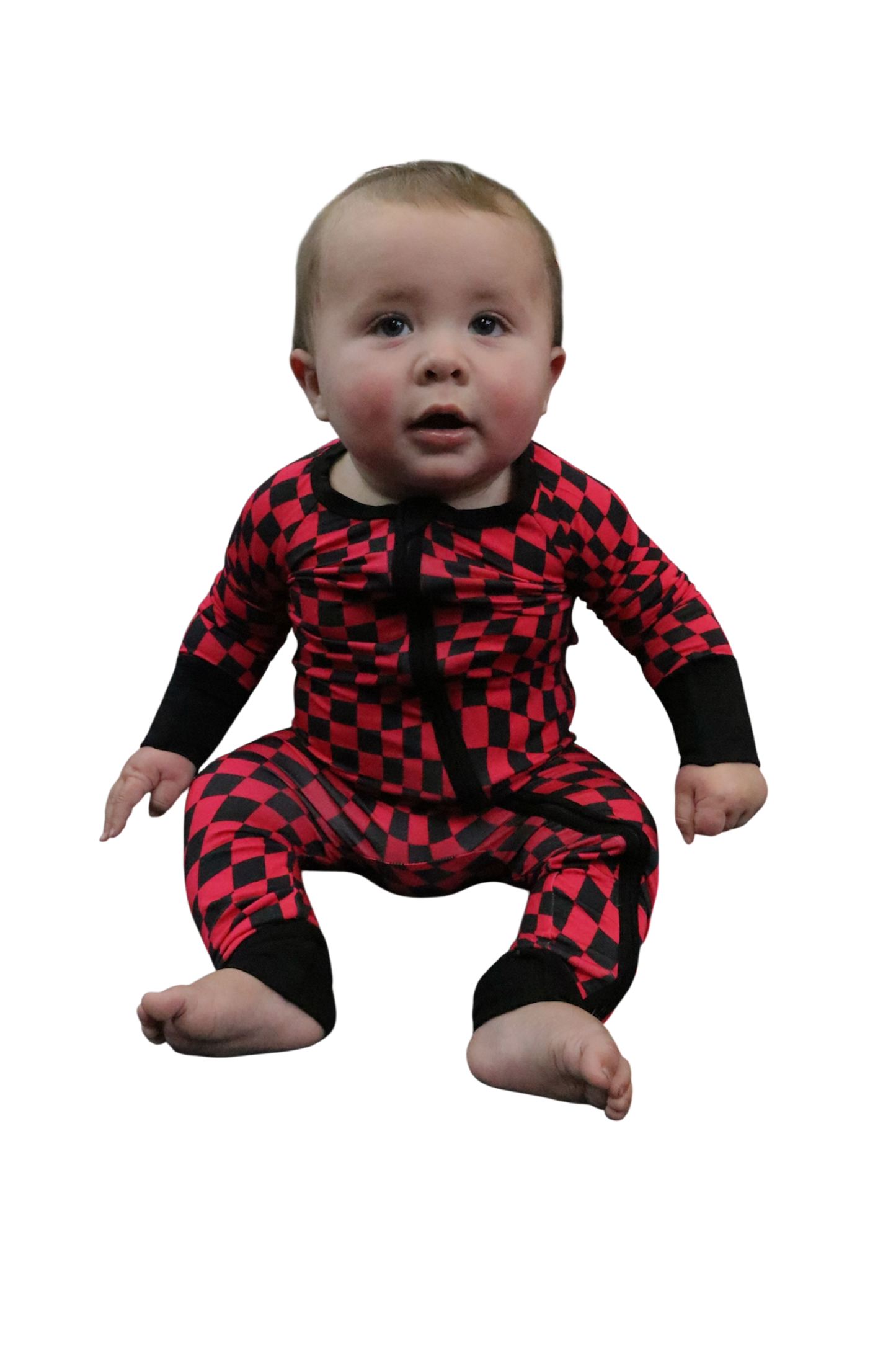 Bamboo checkered zippy sleeper