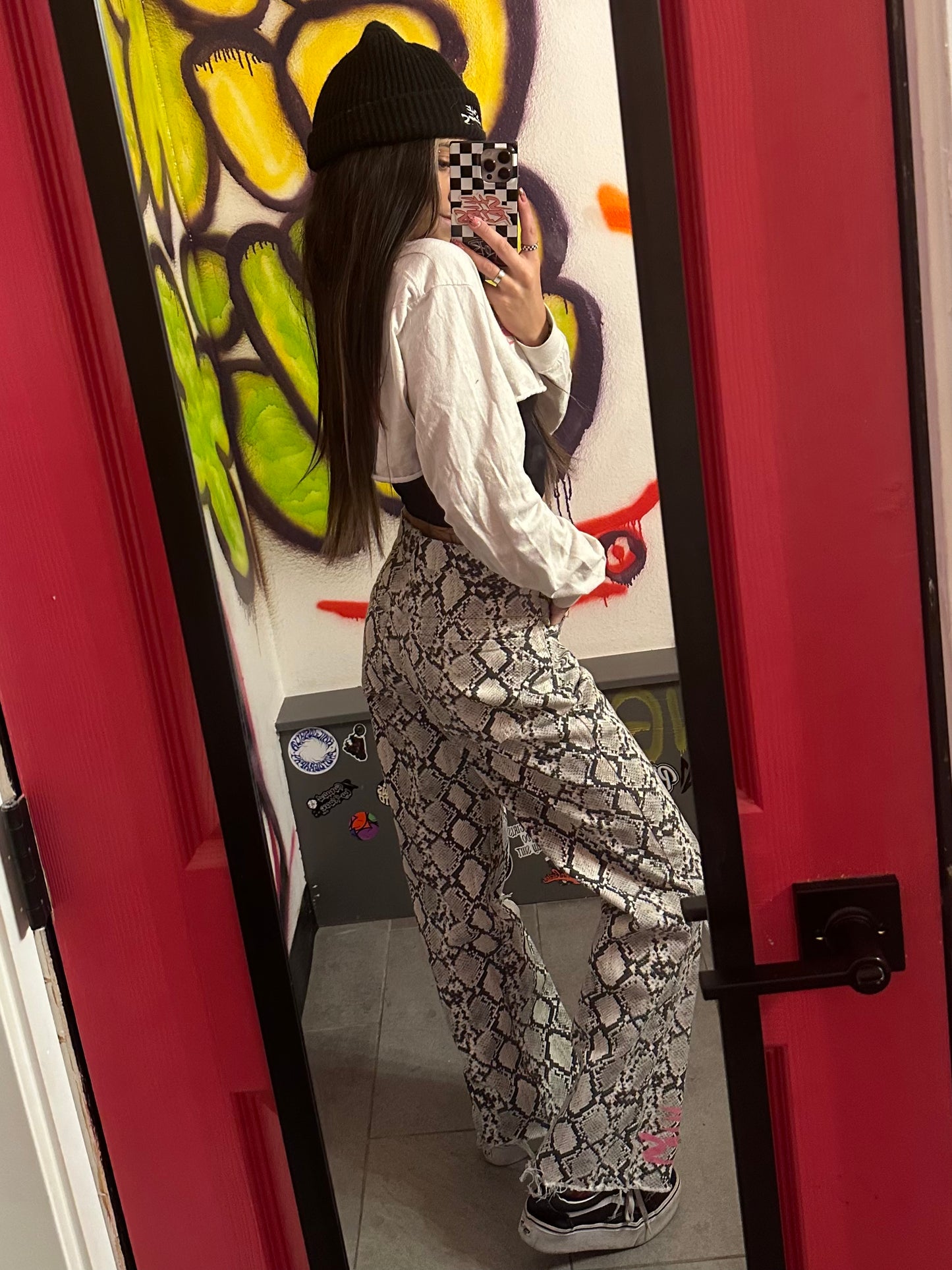 Snake Skin Jeans size:25