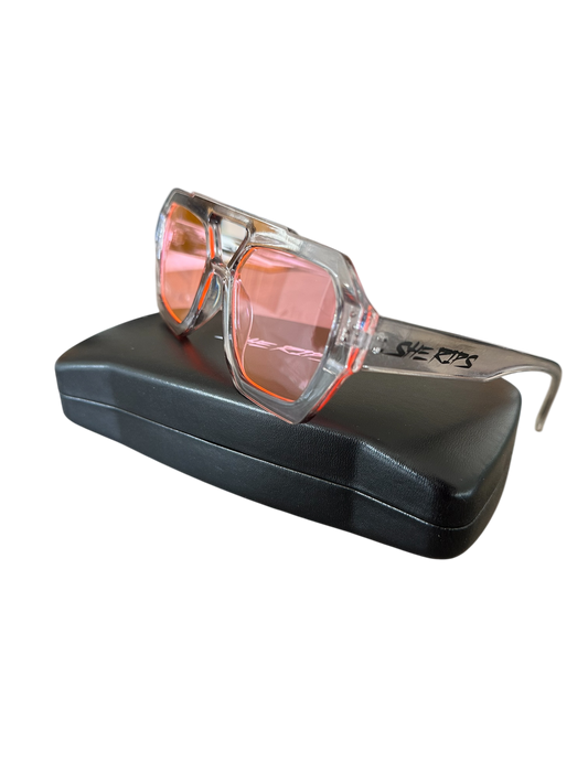 Pink lens shades