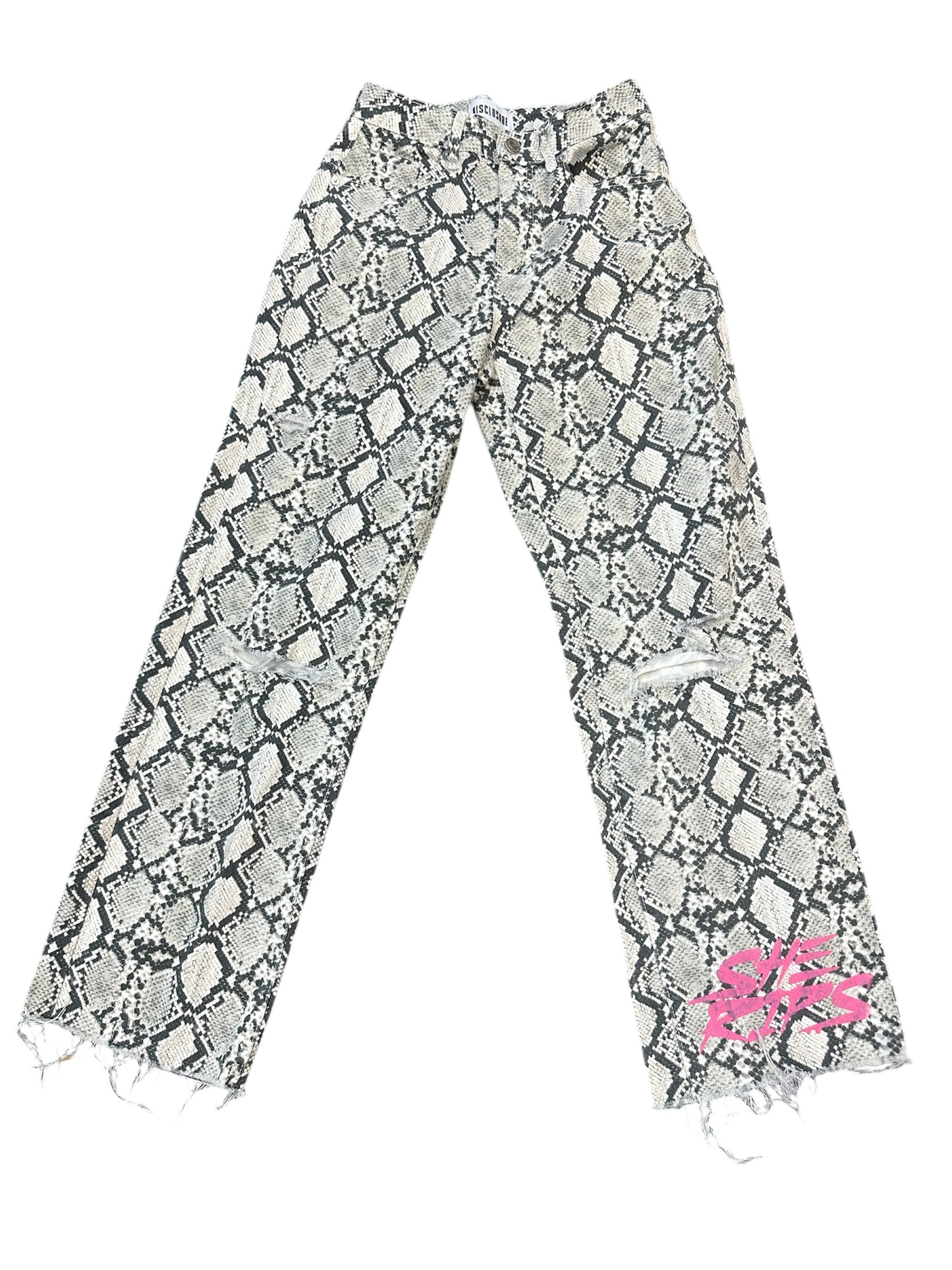 Snake Skin Jeans size:25
