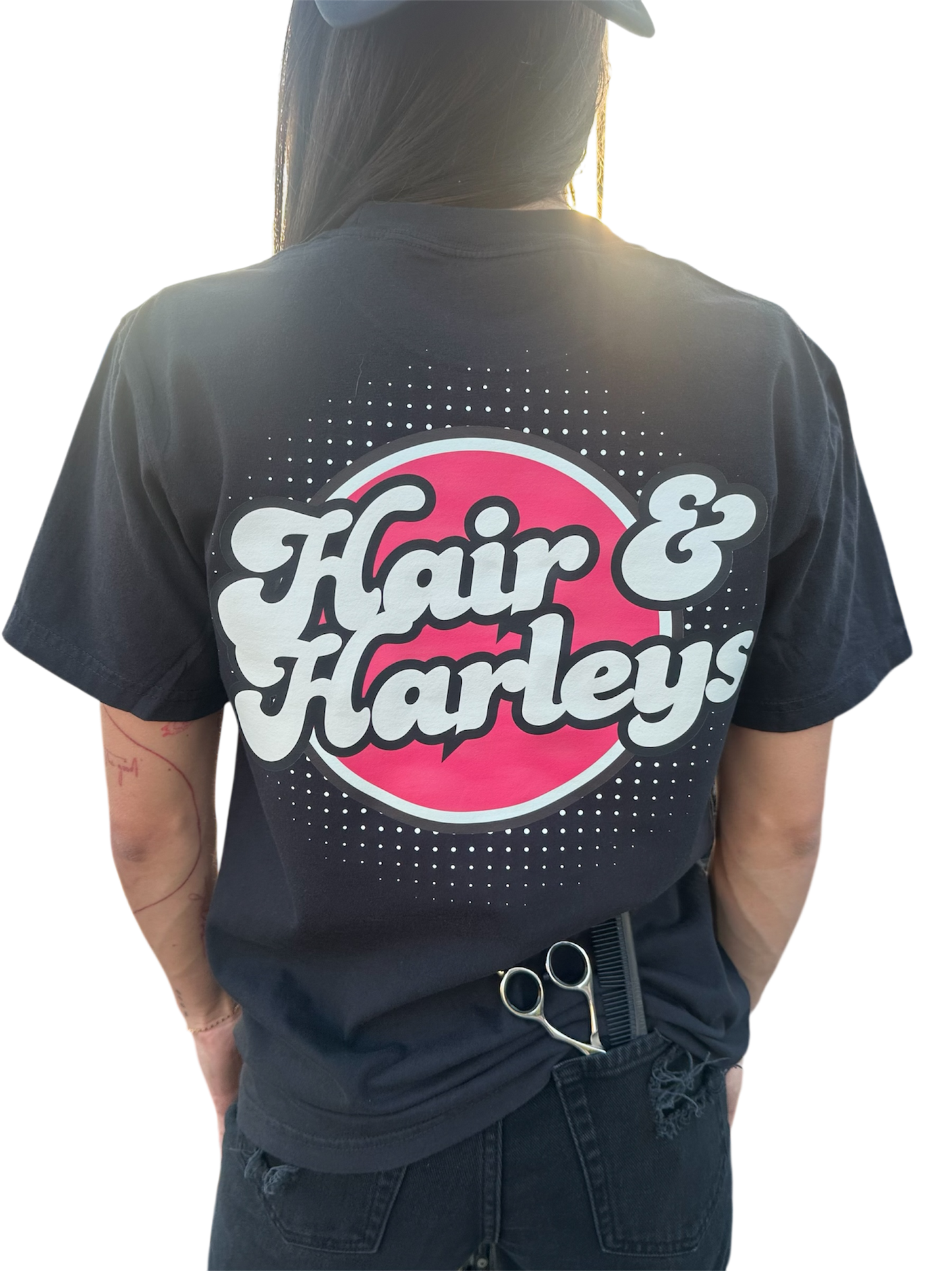 Hair & Harleys retro tee