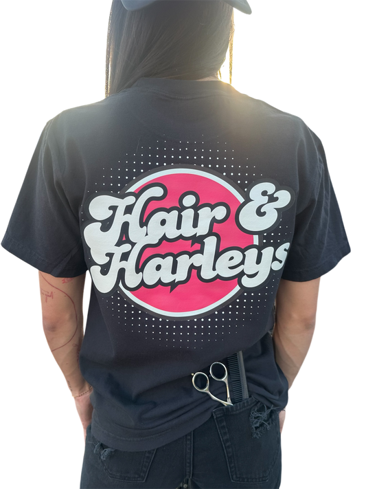 Hair & Harleys retro tee