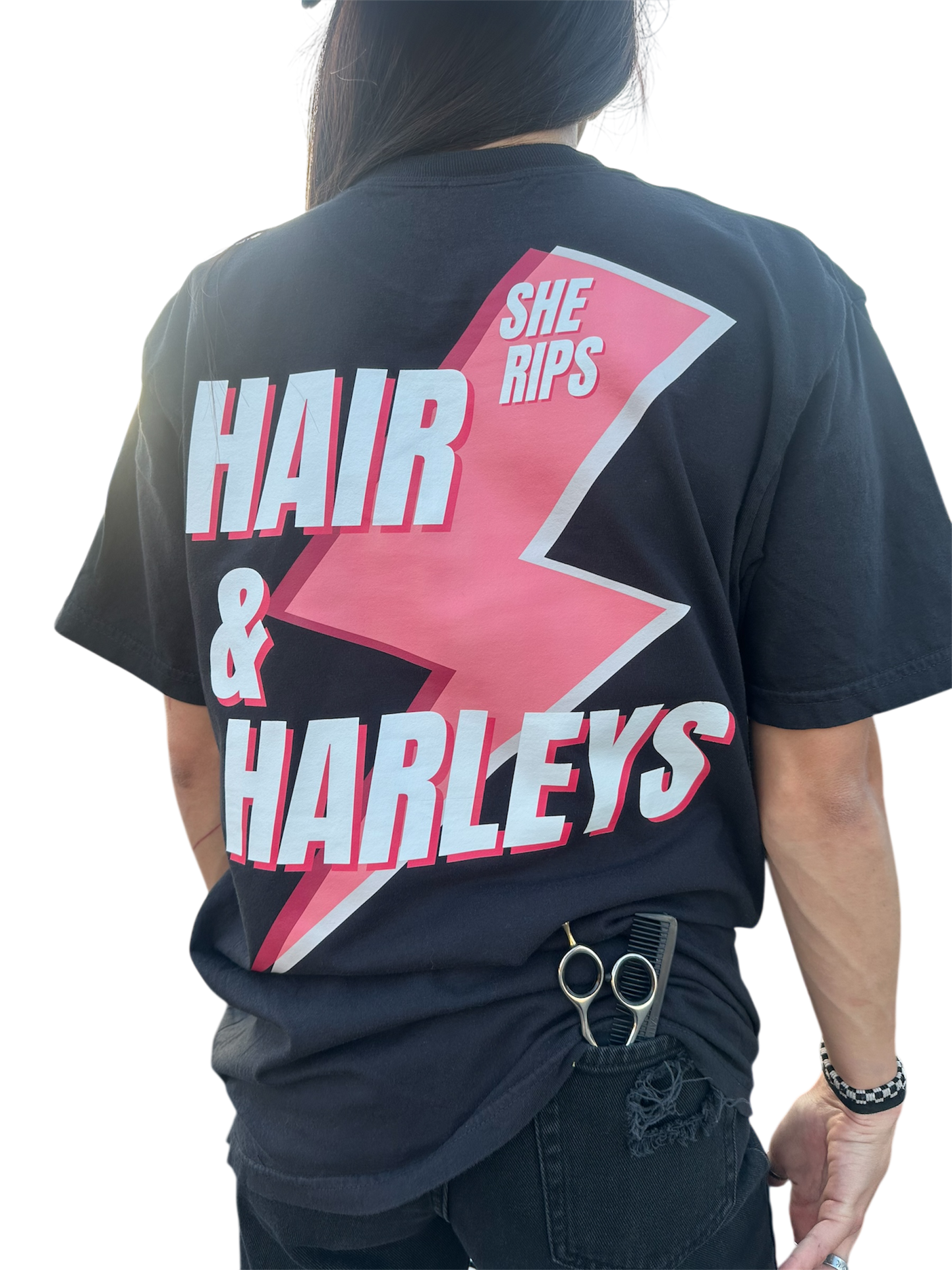 Hair & Harleys tee