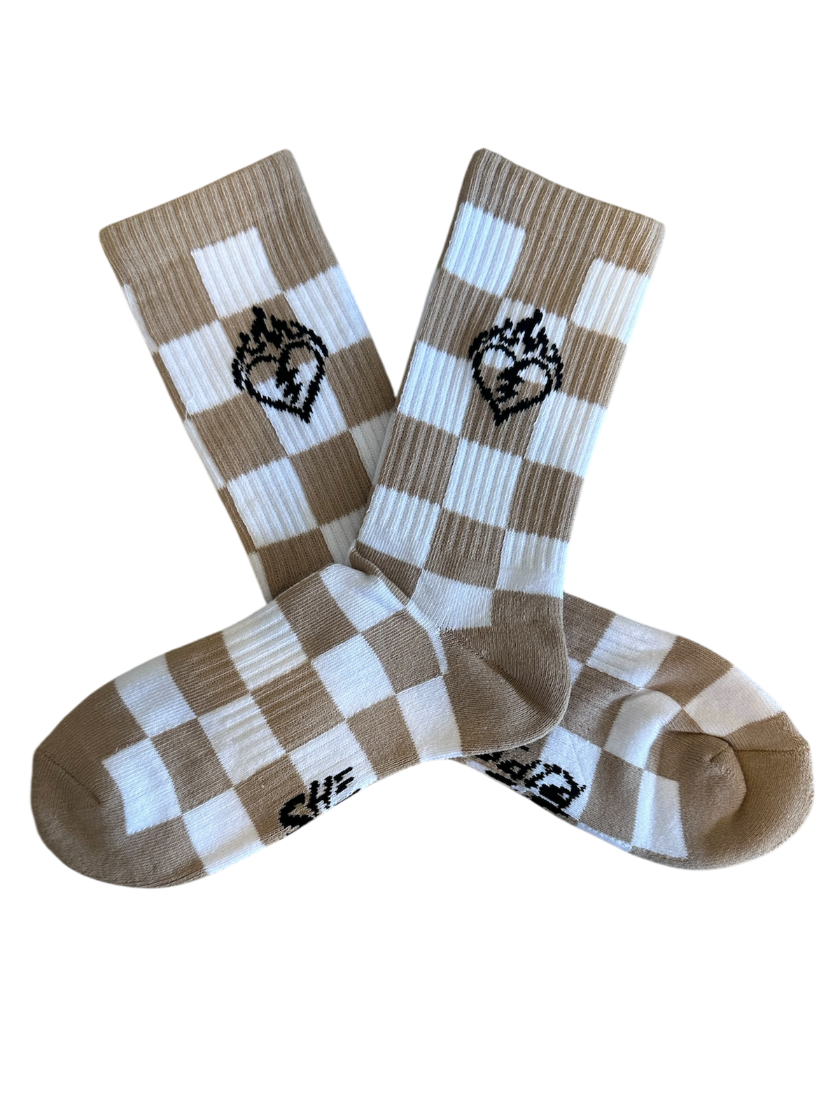 Checkered Heart socks